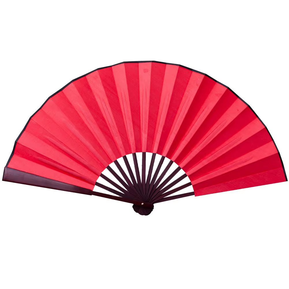 10/13 Inch Folding Fan Hand Silk Cloth DIY Chinese Folding Fan Wooden Bamboo Antiquity Folding Fan DIY Calligraphy Painting